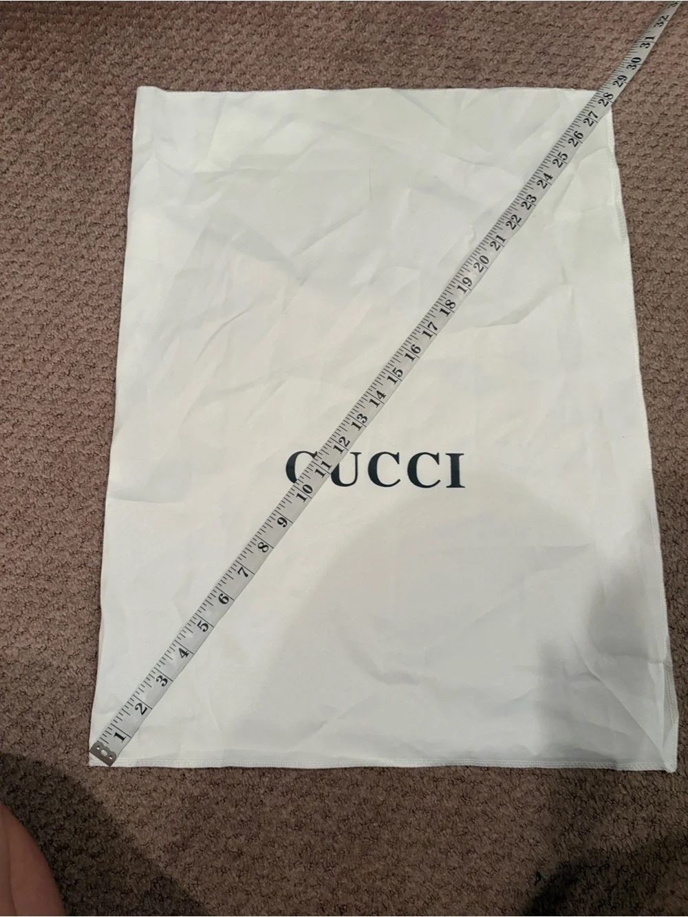 White dust cover with logo
